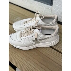 Golden Goose Running Sole 39 White Off white Silver Back